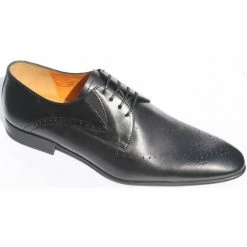 Belym Chaussure Homme Richelieu Cuir Noir Couleur Noir