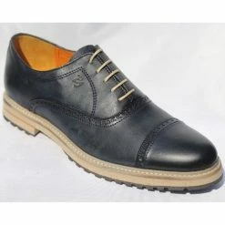 Belym Chaussure Homme Derby Cuir Bleu Marine BM153 Couleur Bleu