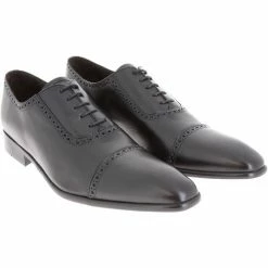 Belym Chaussure Homme De Ville Richelieu En Cuir Noir Couleur Noir