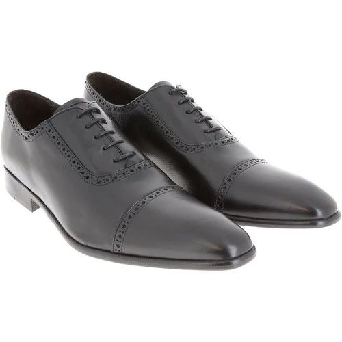 Belym Chaussure Homme De Ville Richelieu En Cuir Noir Couleur Noir