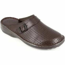 Belym Sabot Médicale Femme En Cuir Marron 450 Couleur Marron