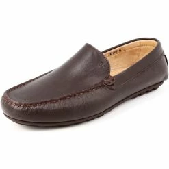 Belym Mocassins Hommes en Cuir Marron 600 Couleur Marron