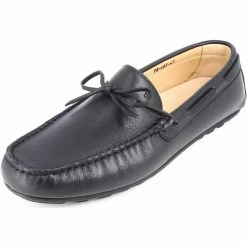 Belym Mocassins Hommes ville en Cuir Noir 603 Couleur Noir