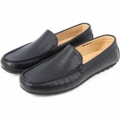 Belym Mocassins Homme sport en véritable Cuir Noir 600 Couleur Noir