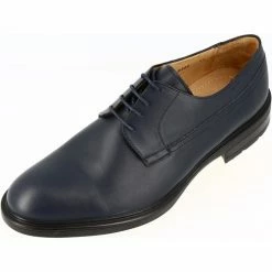 Belym Derby homme en cuir bleu marine 2726 Couleur BLEU MARINE