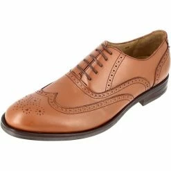 Belym Chaussure homme de bureau richelieu en cuir cognac 3115 Couleur Camel