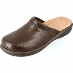 Belym Sabot Médical femme en cuir véritable Marron 416 Couleur list: Marron|Marron