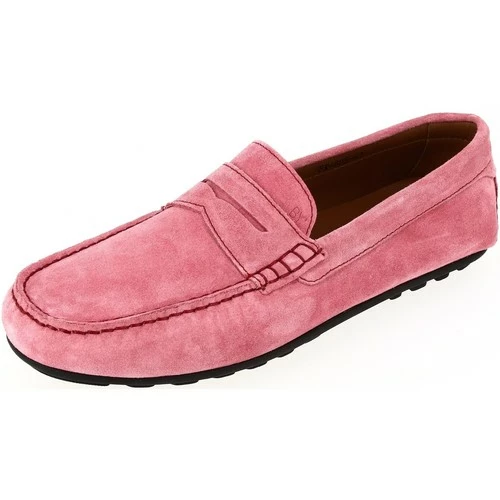 Belym Mocassin homme très tendance en véritable cuir daim rose 605 Couleur list: Rose|Rose