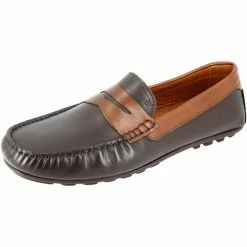 Belym Mocassin homme en véritable cuir Marron et Cognac Couleur list: Marron|Marron