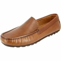 Belym Mocassin homme en véritable cuir grainée Cognac 600B Couleur list: Marron|Marron