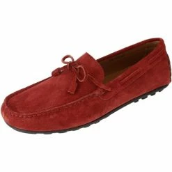 Belym Mocassin homme en véritable cuir daim Bordeaux 603 Couleur list: BORDEAUX|Rouge