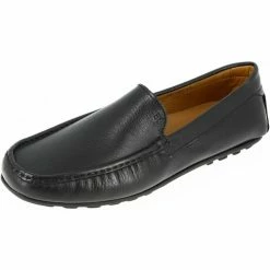 Belym Chaussures Homme Mocassins sports en cuir Noir 600B Couleur list: Noir|Noir