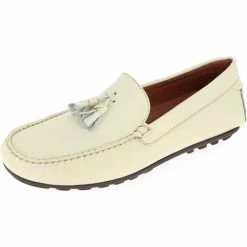 Belym Chaussures mocassins hommes beige en cuir avec pompons 601 Couleur list: Beige|Beige