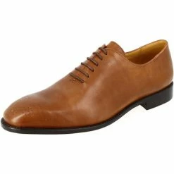 Belym Chaussure Richelieu Homme de ville en cuir Cognac 011 Couleur list: Camel|Marron