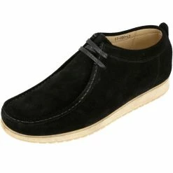 Belym Mocassin Bottine homme en cuir daim noir Couleur list: Noir|Noir