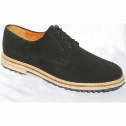Belym Chaussure Homme Derby Cuir Daim Noir 153 Couleur Noir