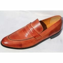 Belym Chaussure Homme Richelieu Cuir Camel Couleur Camel