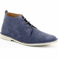 Belym Bottes Homme Chukka En Cuir Daim Bleu Ciel Couleur bleu ciel