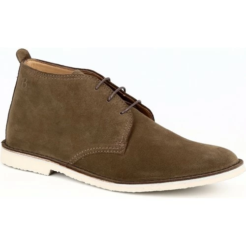 Belym Bottes Homme En Cuir Camel Daim Chukka Couleur Camel