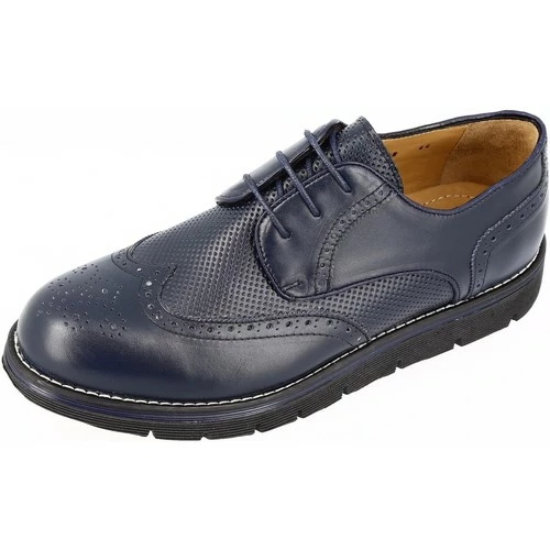 Belym Chaussures Homme Derby en cuir Bleu marine 098 Couleur list: BLEU MARINE|Bleu
