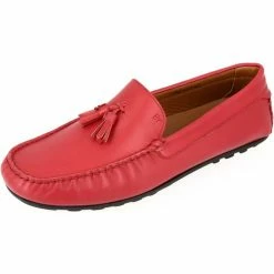 Belym Mocassin homme en véritable cuir Rouge 601 Couleur list: Rouge|Rouge