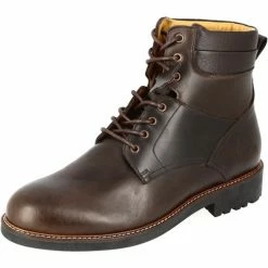 Belym Boots homme a lacets de ville en Cuir Marron 370 Couleur list: Marron|Marron