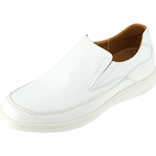 Belym Mocassin Médical homme en cuir blanc 632 Couleur list: Blanc|Blanc