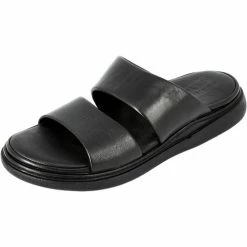 Belym Mules sandales Médicale homme en cuir noir 07 Couleur Noir