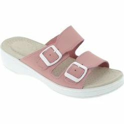 Belym Mule médicale femme en cuir véritable Rose 110 Couleur list: Rouge|Rose