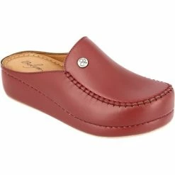 Belym Sabot Médical femme en cuir Bordeaux synthétique F201 Couleur list: BORDEAUX|Rouge