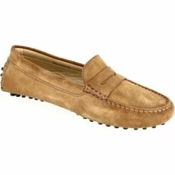 Belym Mocassin femme en cuir véritable Camel 105 Couleur Camel