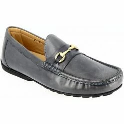 Belym Mocassins Hommes en Cuir Bleu avec garniture 310 Couleur list: Bleu|Bleu